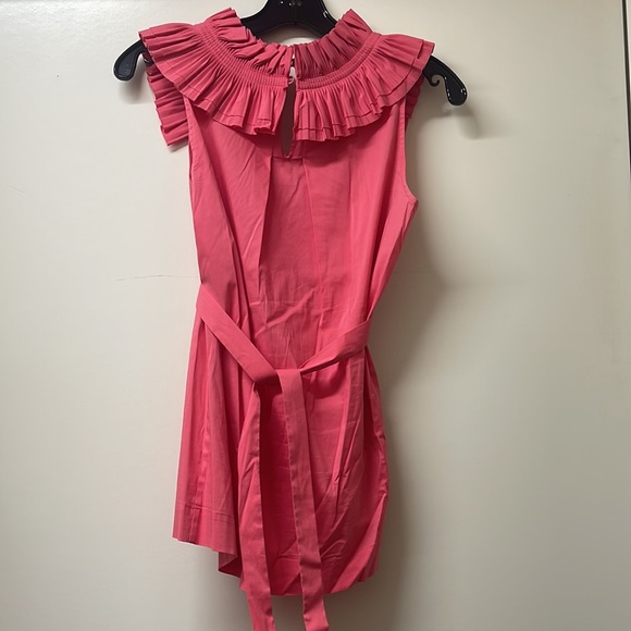 BCBG darling, ruffle top that ties at back perfect with jeans or a skirt - Picture 2 of 3